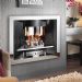 Crystal Fires Emerald Ruby Hole-in-the-Wall Gas Fireplace