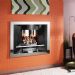 Crystal Fires Emerald Ruby Hole-in-the-Wall Gas Fireplace