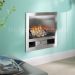 Crystal Fires Sunrise Cube Hole-in-the-Wall Gas Fireplace