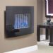 Be Modern Enzo Curved Black Glass Wall Mounted Electric Fire