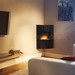 Be Modern Calisto Curved Black Glass Wall Mounted Electric Fire