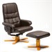 Restwell Capri Leather Swivel Recliner Chair