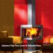 Wanders Diamond Wall Hanging Wood Burning Fireplace Stove