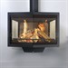 Wanders Black Diamond Wall Hanging Wood Burning Fireplace Stove