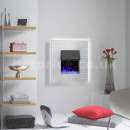 Goppa Chameleon Wall Mounted Electric Fire - Pierced Silver