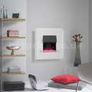 Goppa Chameleon Wall Mounted Electric Fire - White
