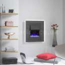 Goppa Chameleon Wall Mounted Electric Fire - Pierced Black
