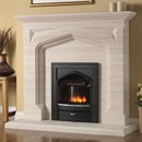 Pureglow Harvington Limestone Fireplace Suite with Electric Fire