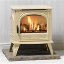 CLEARANCE Dovre 280 Balanced Flue Gas Stove (Ivory Enamel)
