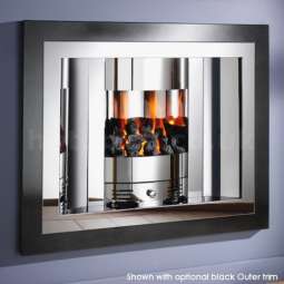 Crystal Fires Emerald Scoop Hole-in-the-Wall Gas Fireplace