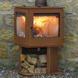 Go Eco Panofire Outdoor Wood Burning Fireplace