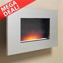 Be Modern Dante Brushed Steel Wall Mounted Electric Fire