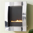 Pureglow Novo Portrait Flueless Gas Fire in Chrome