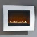 Courts Landscape Flueless Gas Fire in Gloss White
