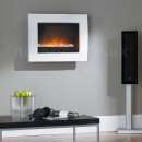 Courts Landscape Wall Mounted Electric Fire in Gloss White