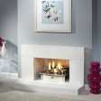 Gallery Collection Low Suite Limestone Fireplace Package