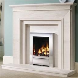 Be Modern Torino Limestone Fireplace Suite
