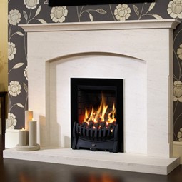 Be Modern Celina Limestone Fireplace Suite
