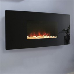 Celsi Accent Black Curved Electric Fire