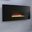 Flavel Accent Hang-on-the-Wall Electric Fire - Black Curved