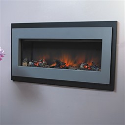 Flamerite Fires Omni Argento Wall Mounted Electric Fire