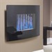 Be Modern Enzo Curved Black Glass Wall Mounted Electric Fire