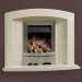 Evolve Oasis Marble Hole-in-the-Wall Fireplace Suite