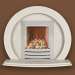 Evolve Casey Marble Hole-in-the-Wall Fireplace Suite