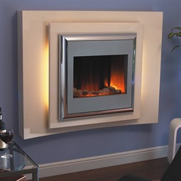 Flamerite Fires Lucca Wall Mounted Electric Fireplace Suite