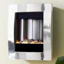 Pureglow Portrait Wall Mounted Electric Fire - Chrome