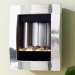 Pureglow Portrait Wall Mounted Electric Fire - Chrome
