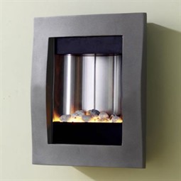 Pureglow Portrait Wall Mounted Electric Fire - Graphite