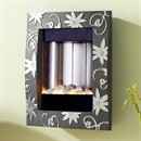 Pureglow Portrait Wall Mounted Electric Fire - Passion Flower