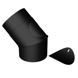 Vitreous Enamelled 45 Degree Bend with Sweeping Hatch