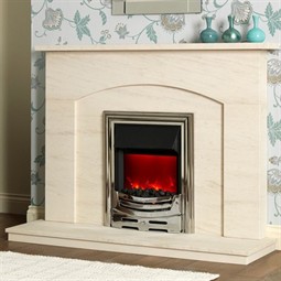 Be Modern Elsa Limestone Fireplace Suite