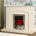 Be Modern Elsa Limestone Fireplace Suite
