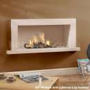Continental Stone Phillipe Limestone Hole-in-the-Wall Fireplace