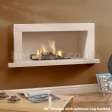 Continental Stone Phillipe Natural Limestone Hole-in-the-Wall Fireplace