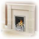 Continental Stone Flat Victorian Natural Limestone Fireplace