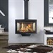 Wanders Black Diamond Wall Hanging Wood Burning Fireplace Stove