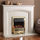 Pureglow Ashton Marble Fireplace Suite with Electric Fire
