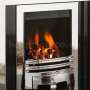 Chrome Crystal Gas Fire (100mm Depth)