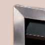 Gazco Profil Brushed Stainless Steel