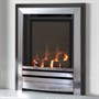 Frontier 3-Sided Hearth Mounted - Black & Chrome