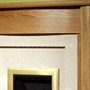 Stepped Back Panel & Hearth