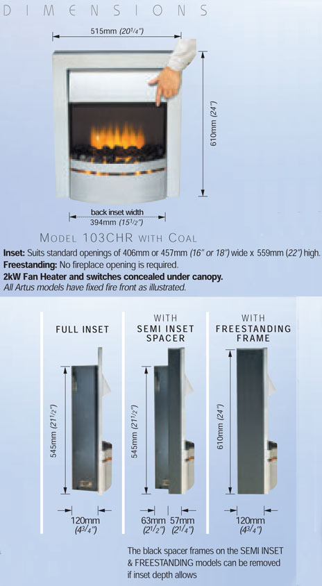 Creative Artus Electric Fire