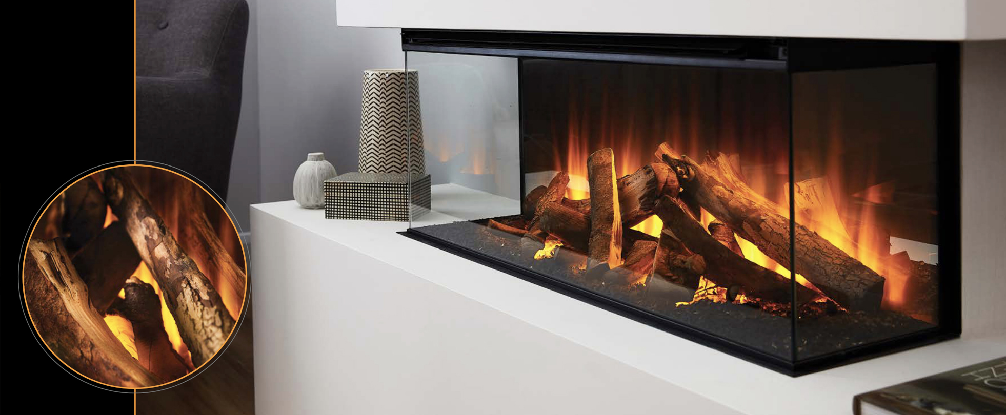 Deluxe Real Logs - New Forest electric fire