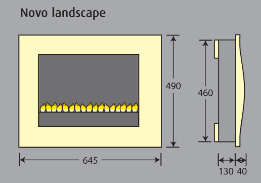 Courts Landscape Flueless Gas Fire