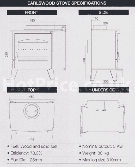 ACR Earlswood Multifuel Stove Hotprice.co.uk