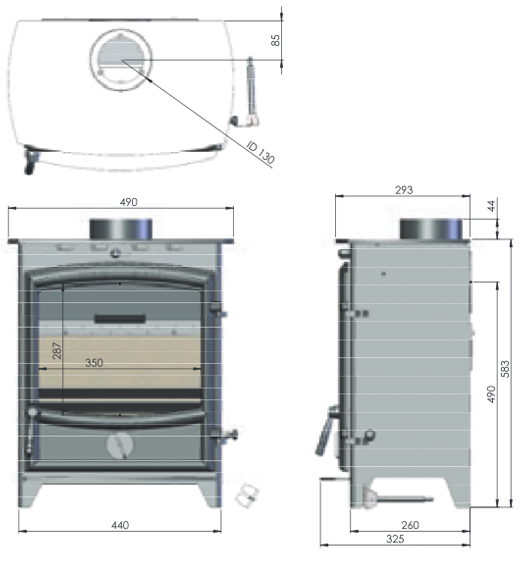 Fireline FX5W MultiFuel Stove Hotprice.co.uk